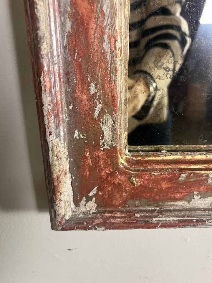 Pair of 19th C. Italian Painted & Gilt Mirrors