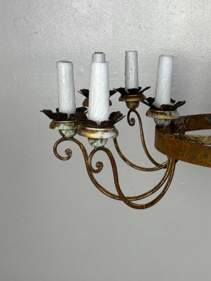 Eighteen Light Spanish Rustic Chandelier