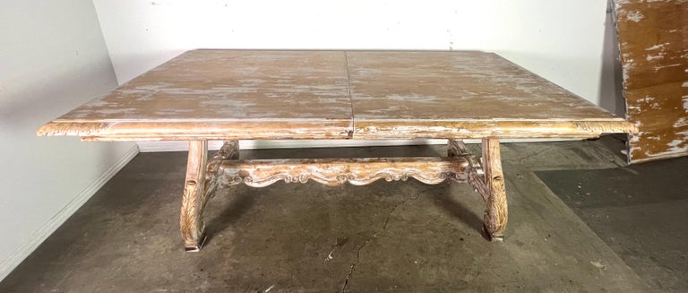 Italian Painted Trestle Table C. 1900