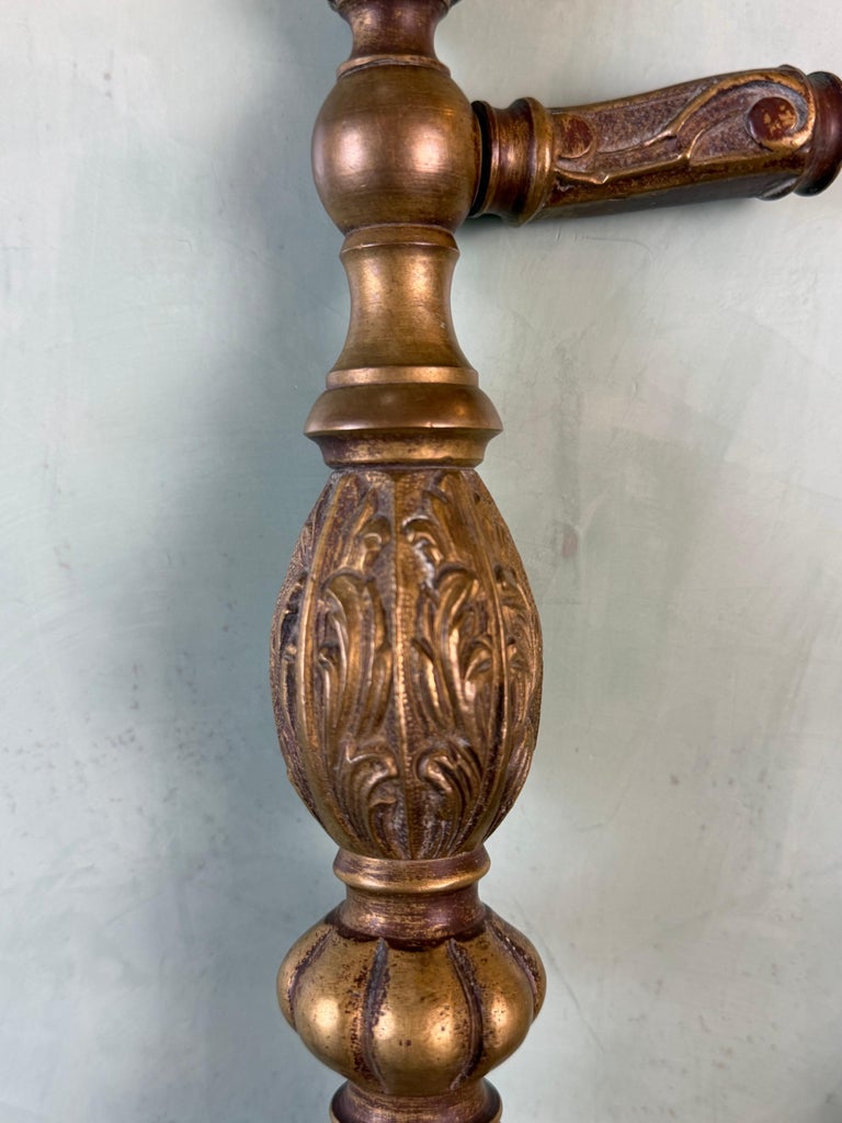 Pair of Monumental Cast Bronze Neoclassical Door Pull Handles