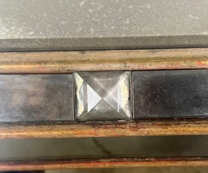 Hollywood Regency Mirrored Coffee Table with Carved Wood and Twisted