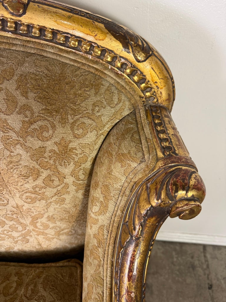 French Giltwood Sofa, Louis XV Style, Late 19th–Early 20th Century