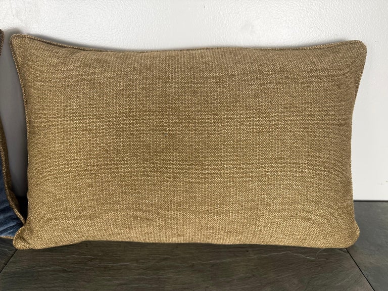 Pair of Pillows with 18th Century French Tapestry Panels by Melissa Levinson