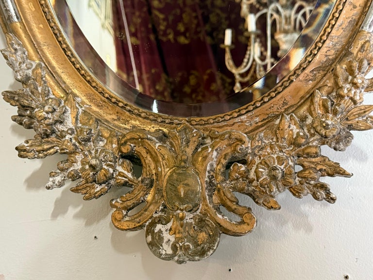 19th C. French Baroque Gilt Mirror