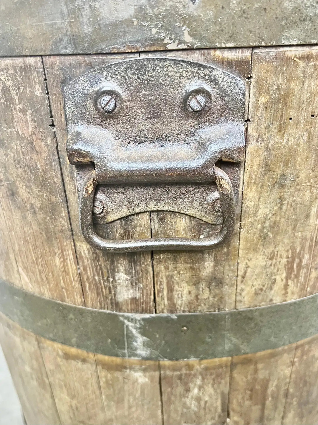 Vintage Japanese Saki Barrel Table