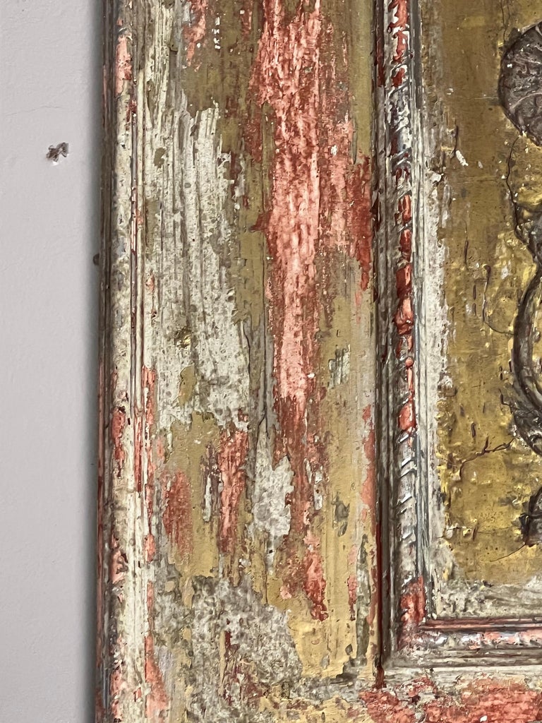 Pair of 19th C. Italian Painted & Gilt Mirrors