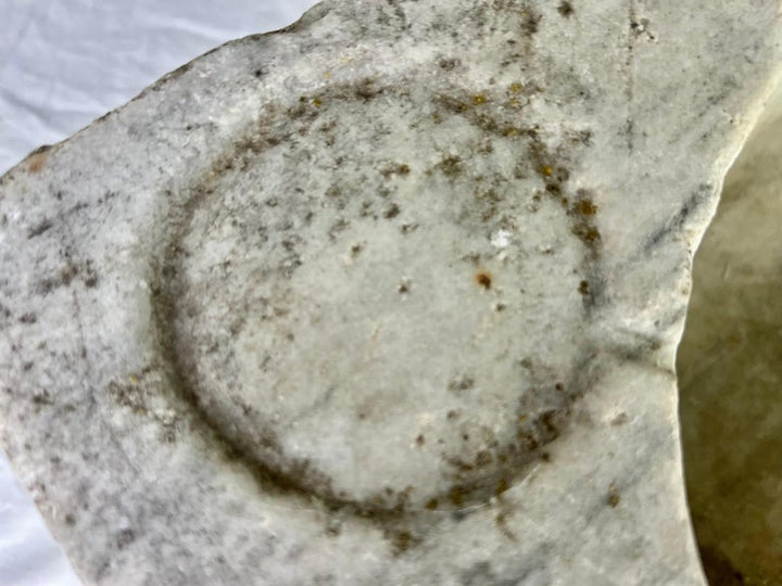 19th C. Hand Chiseled French Stone Sink