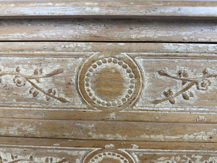 Pair of Swedish Gustavian Painted Four-Drawer Chests of Drawers