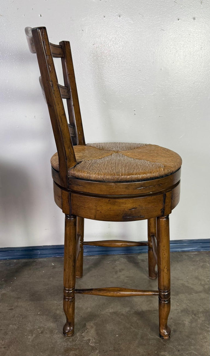 Set of Three French Ladder Back Bar Stools