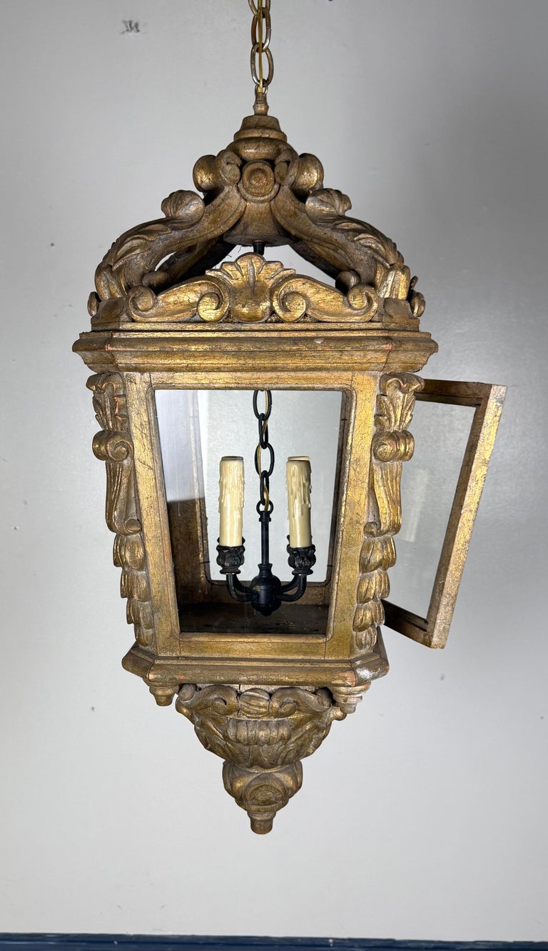 Northern Italian Giltwood Lantern