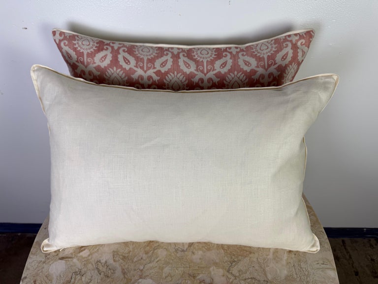 Pair of Custom Linen Pillows with Artichoke Print