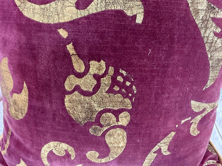 Gold Stenciled Nomi Pillow