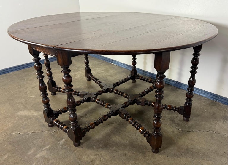 19th C. English Gate Leg Table