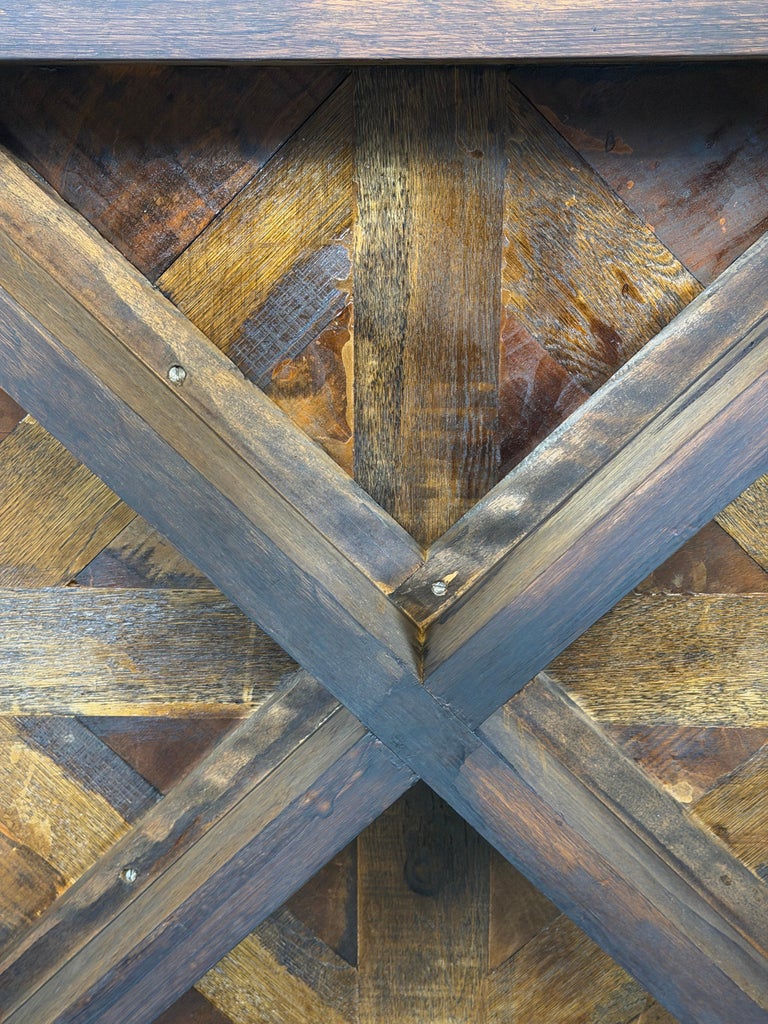 Monumental French Parquet of Versailles Convertible Dining Table