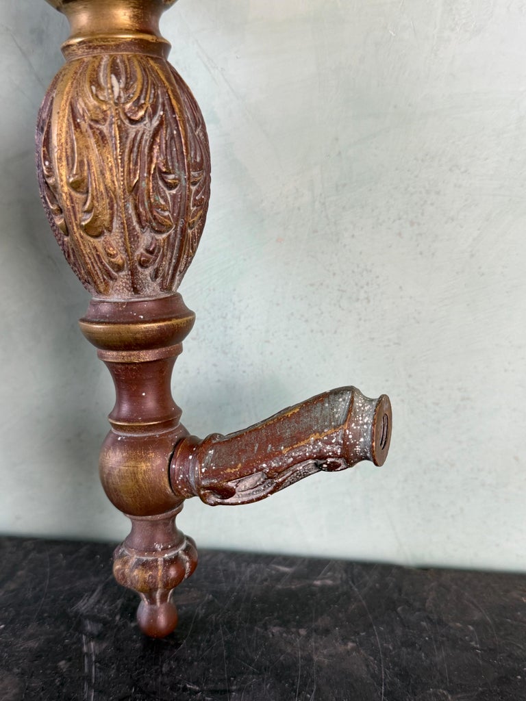 Pair of Monumental Cast Bronze Neoclassical Door Pull Handles