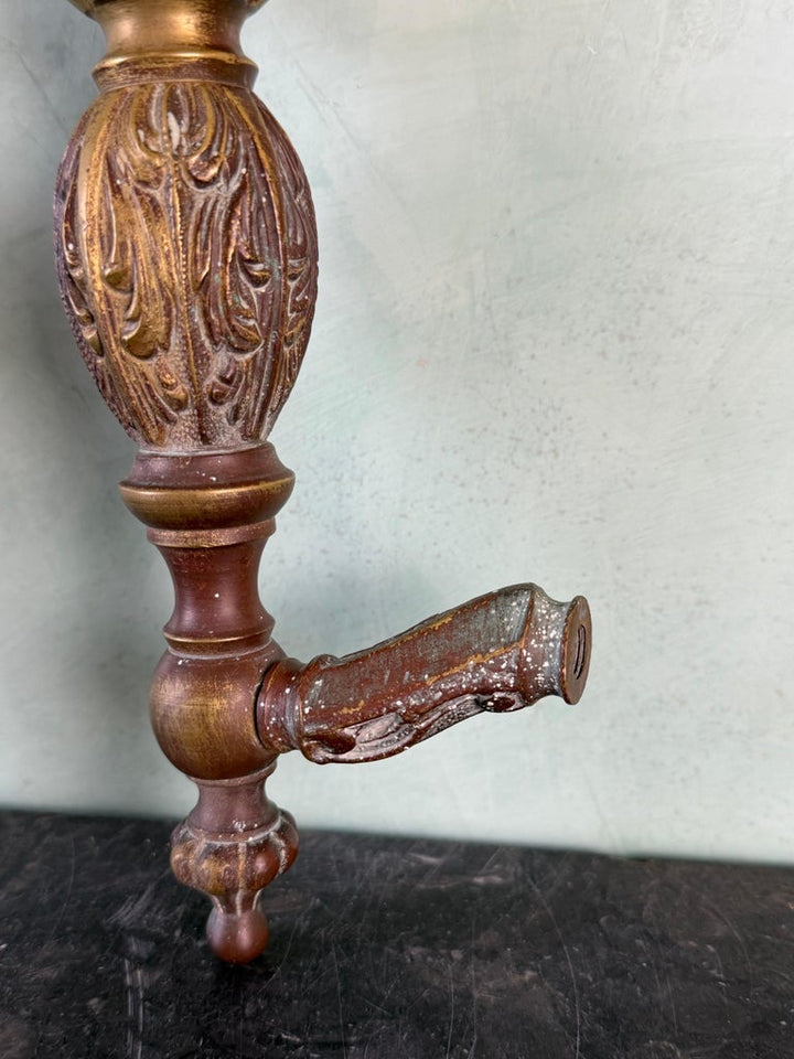 Pair of Monumental Cast Bronze Neoclassical Door Pull Handles