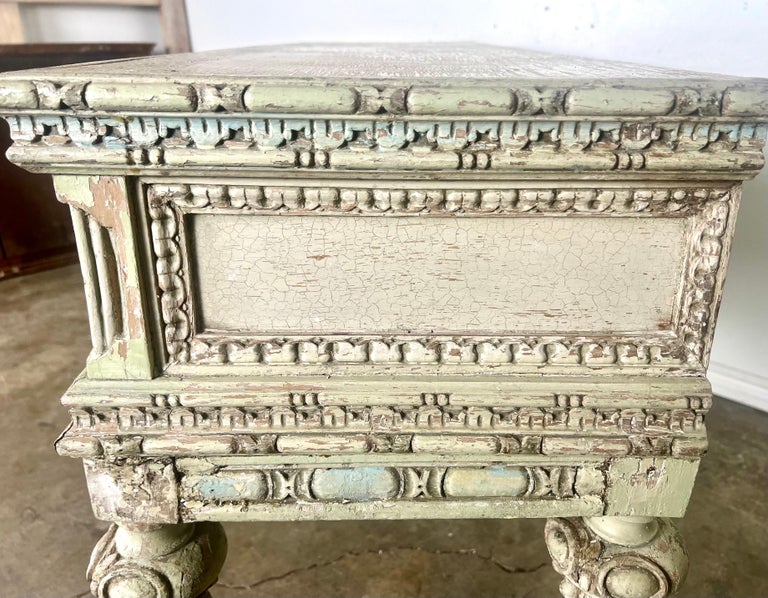 French Louis XVI Style Painted Console