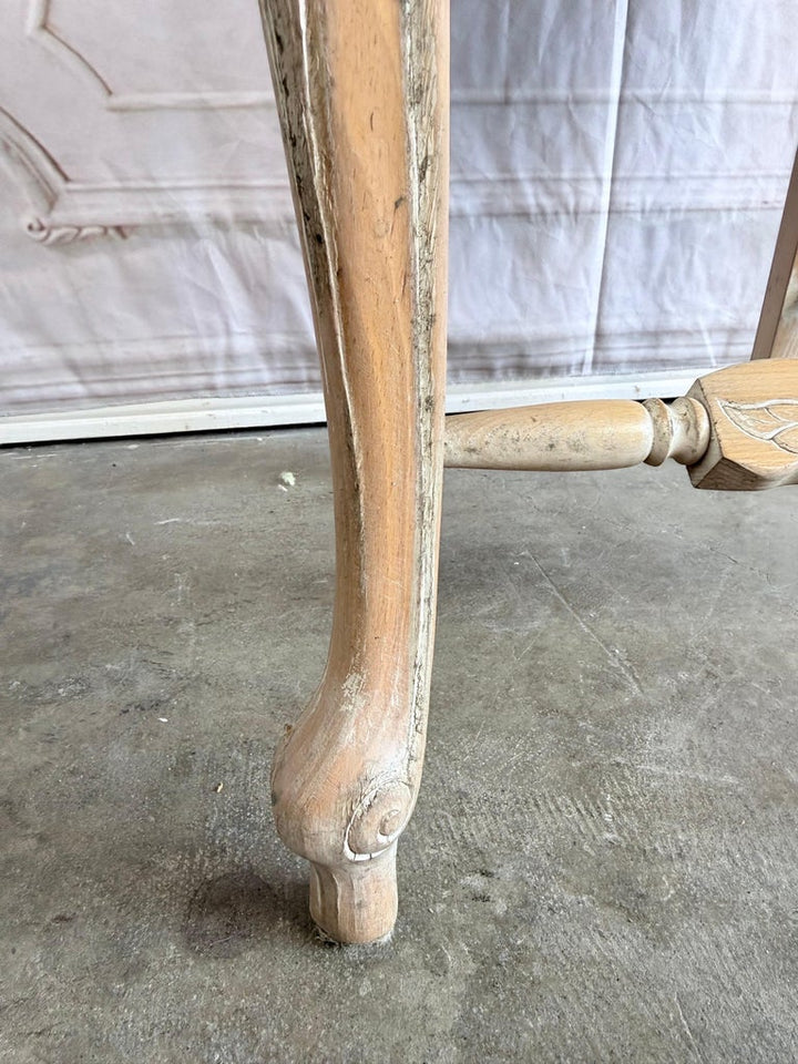 Set of 10 19th Century French Provincial Bleached Oak Ladderback Dining Chairs