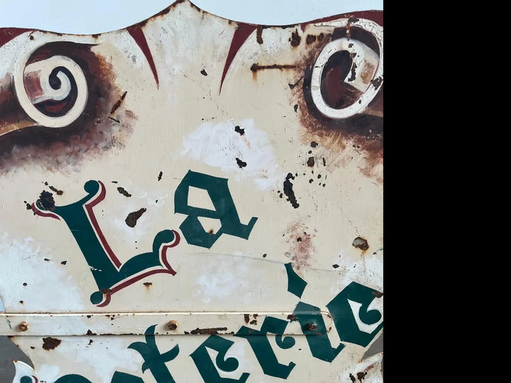 Two Side Enamel painted French Sign