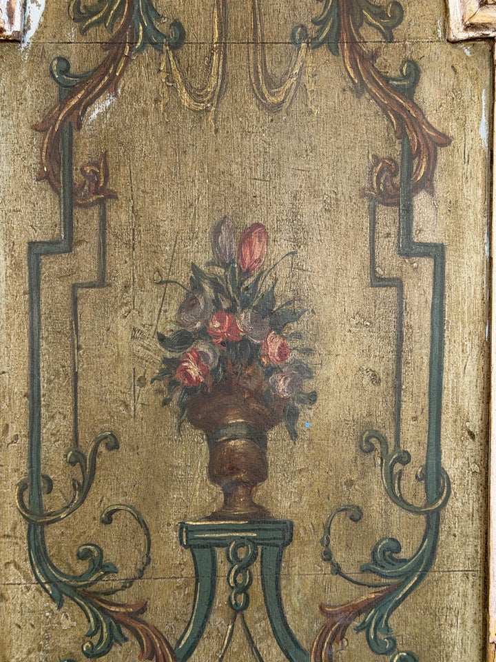 Pair of 19th C. Italian Venetian Baroque Boiserie Doors