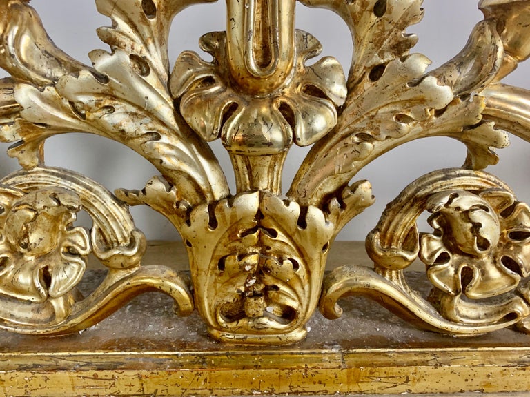 Pair of 19th Century Italian Giltwood Candleholders