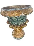 Pair of 19th Century Italian Polychrome Urns