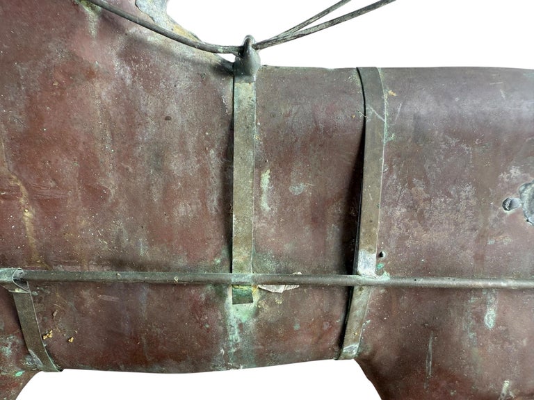 American Copper and Brass Sulky Driver Weather Vane