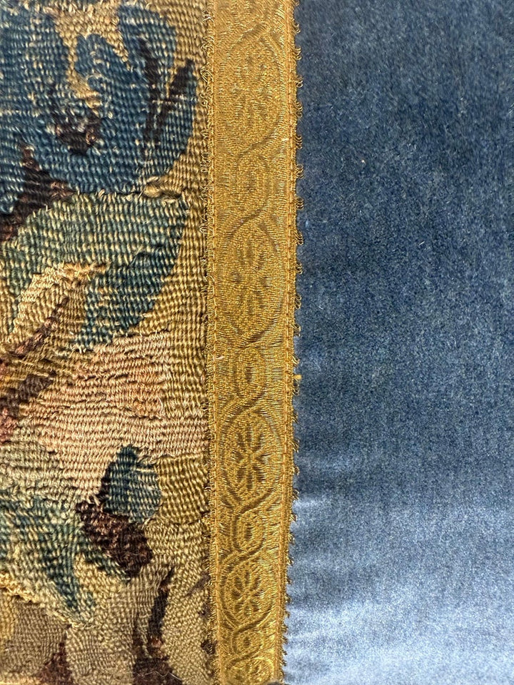 Pair of Pillows with 18th Century French Tapestry Panels by Melissa Levinson