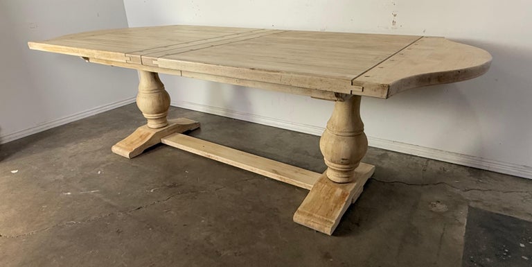 Spanish Style Refractory Table w/ Leaf Extension C. 1930's