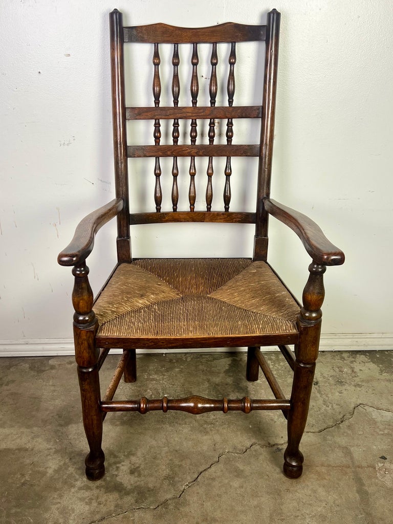 Set of Eight 19th C. English Country Dining Chairs