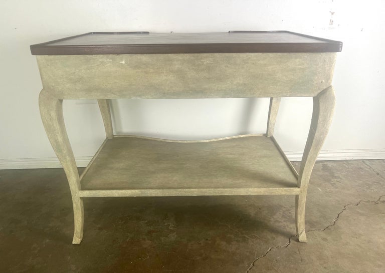 Pair of French Provincial Style Painted Tables, 20th Century