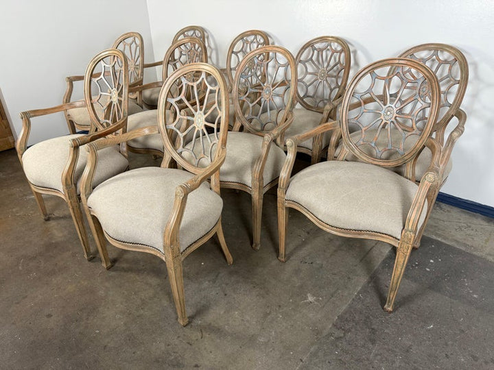 Set of Ten Italian Dining Chairs