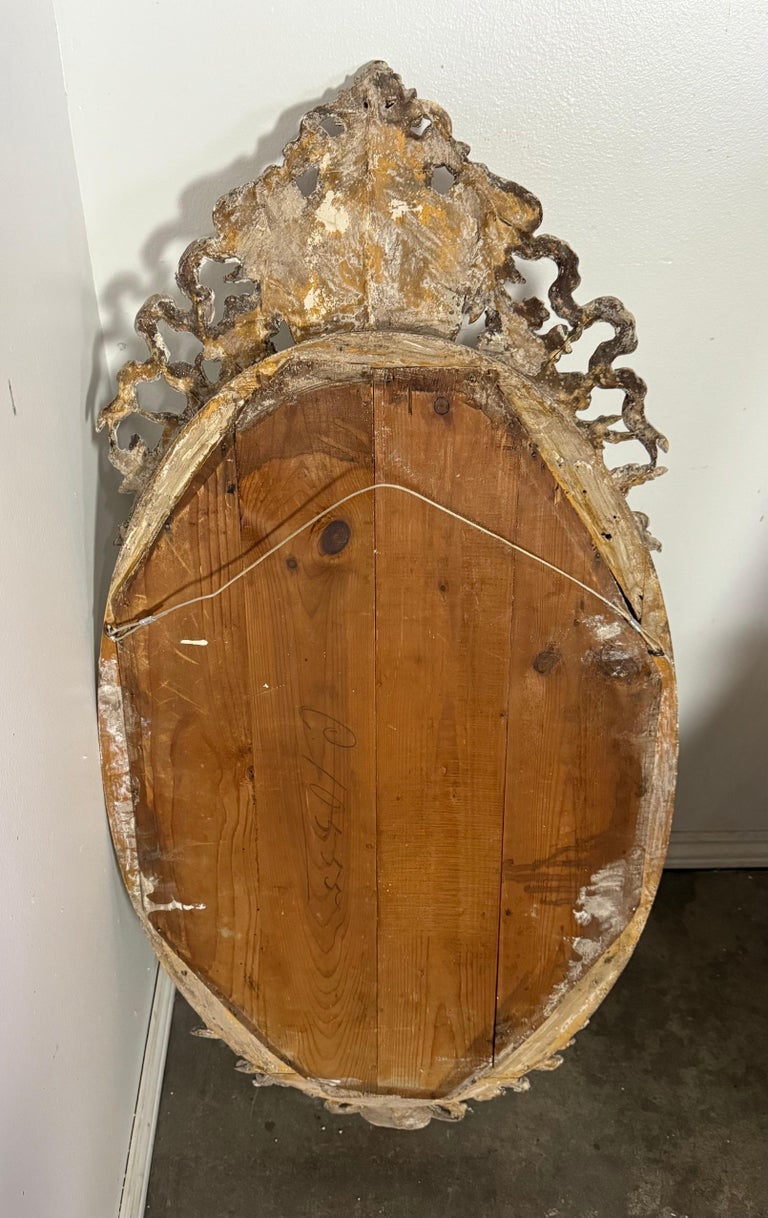 19th C. French Baroque Gilt Mirror