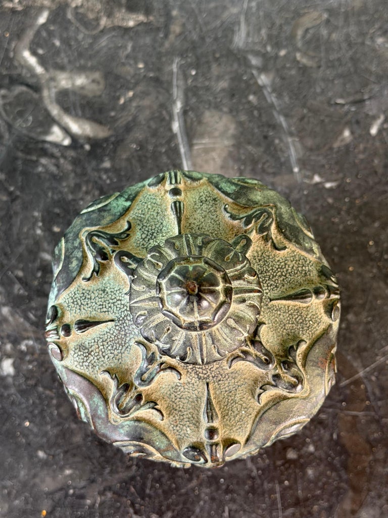 19th Century Cast Iron Finial with Baroque Revival Ornamentation