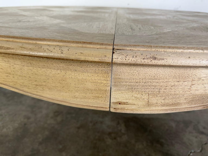 French Provincial Style Bleached Dining Table C. 1930's