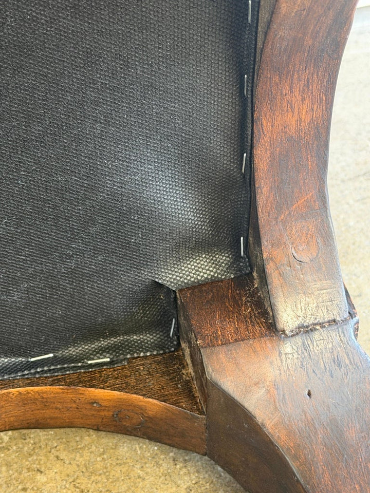 French Chesterfield Tufted Bench in Caramel Leather