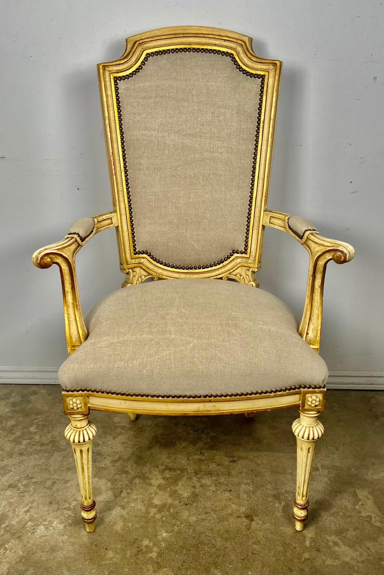 Set of Eight Neoclassical Style Dining Chairs