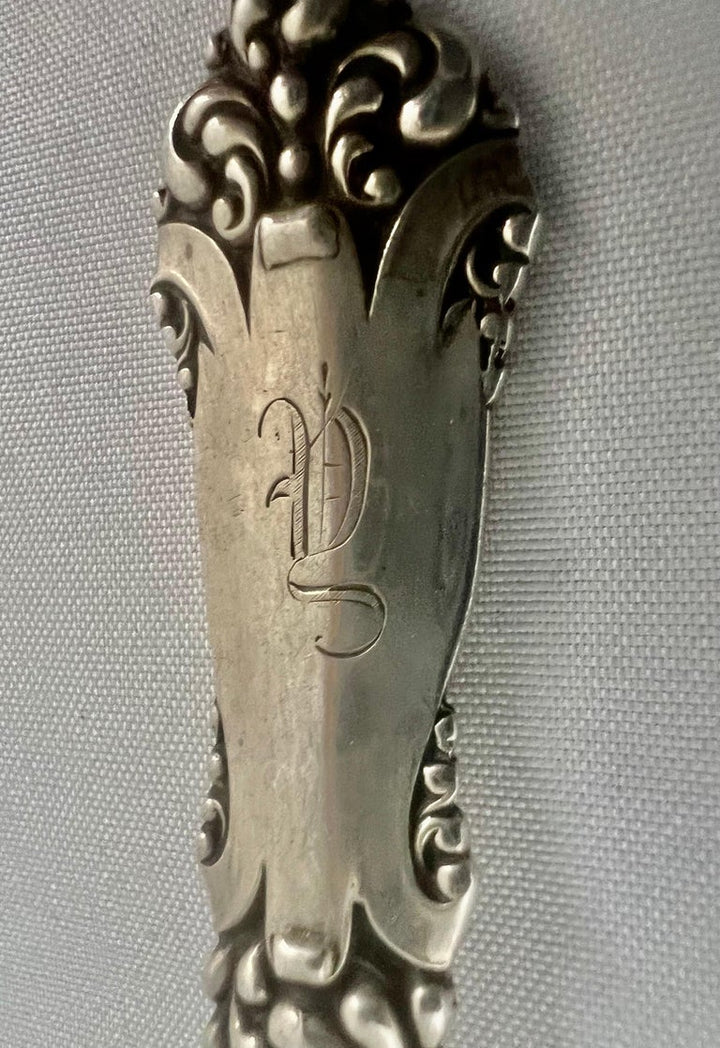 English Sterling Silver Serving Spoon, 1891