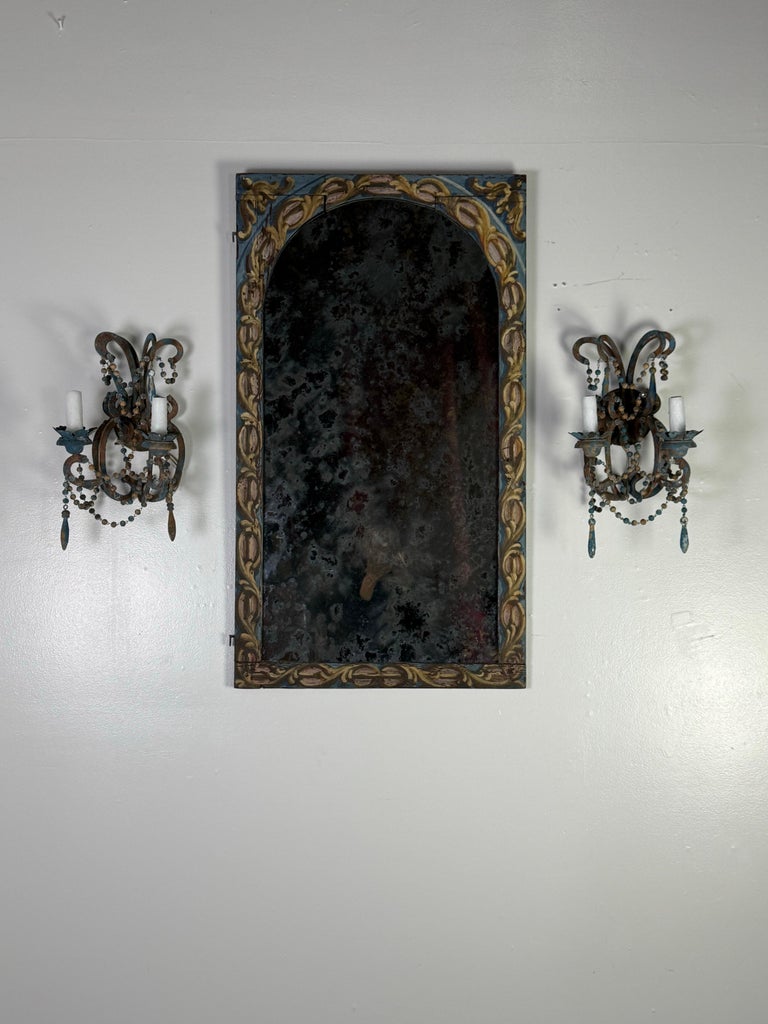 19th C. Italian Painted Mirror