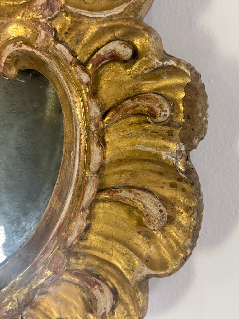 Pair of Italian Rococo Revival Giltwood Mirrors, Circa 1850–1870