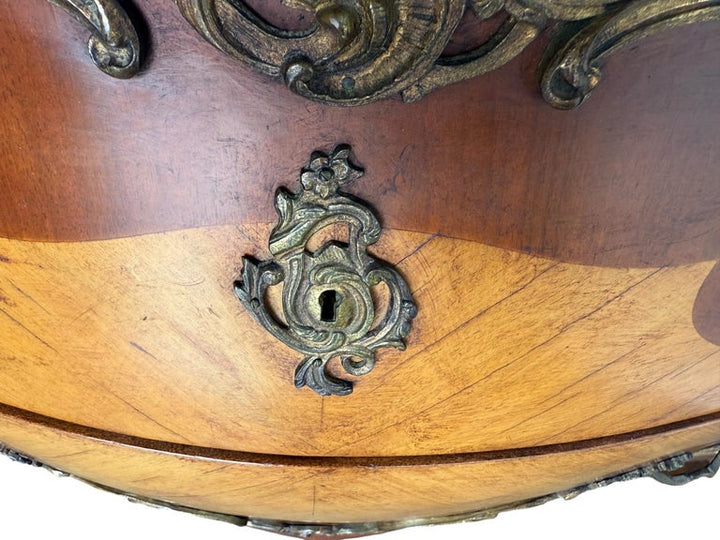 Pair of Spanish Bombe Chests with Portuguese Marble Tops