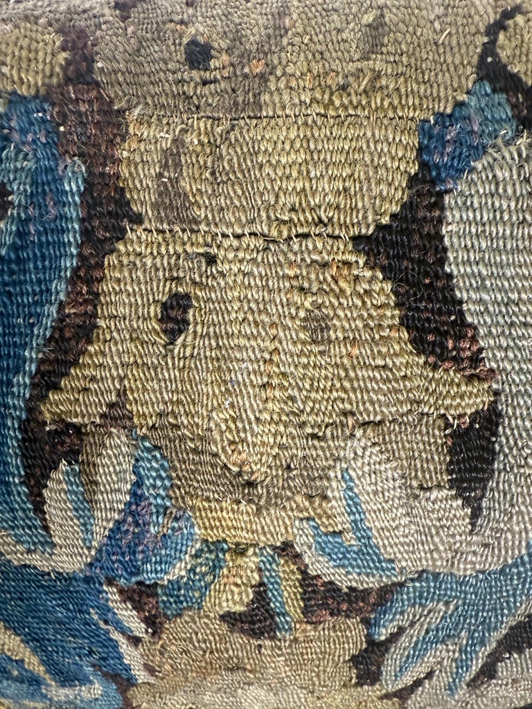 Pair of Pillows with 18th Century French Tapestry Panels by Melissa Levinson