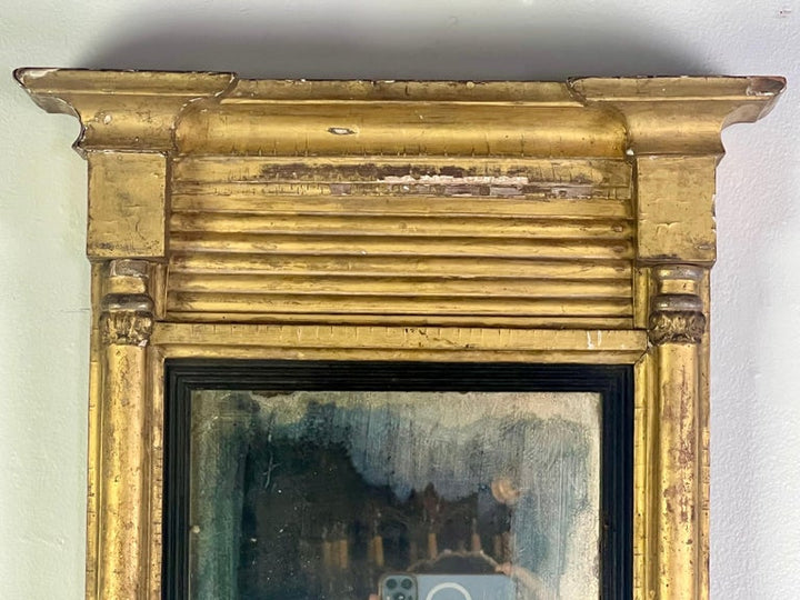 19th-century American Empire Giltwood Mirror