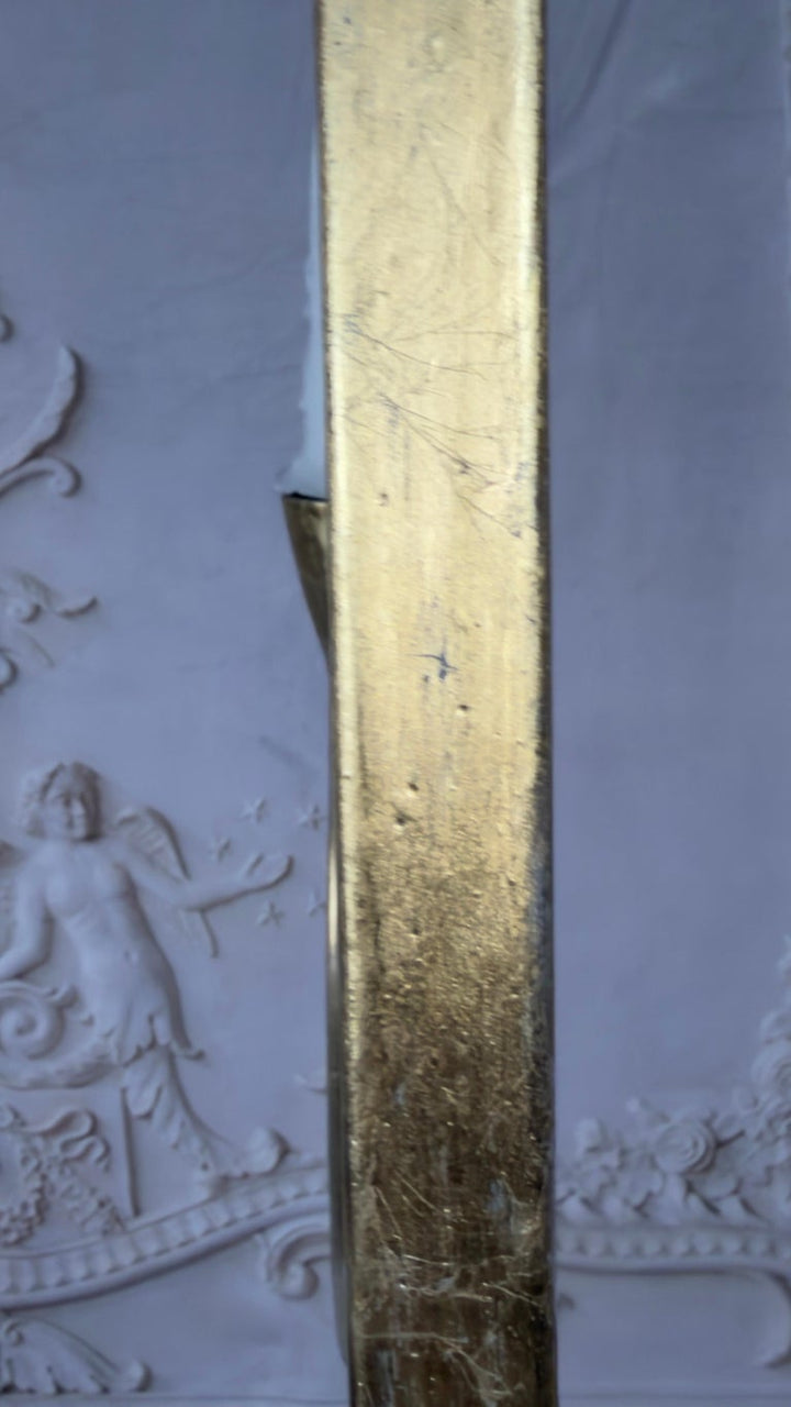 Gilt Gold Metal Leaf Chandelier by Miamar Home