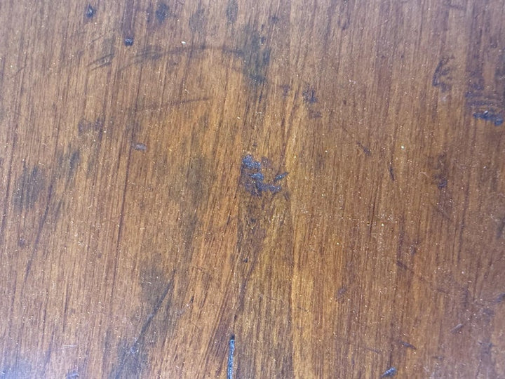 French Country Walnut Coffee Table with Turned Legs and Lower Shelf