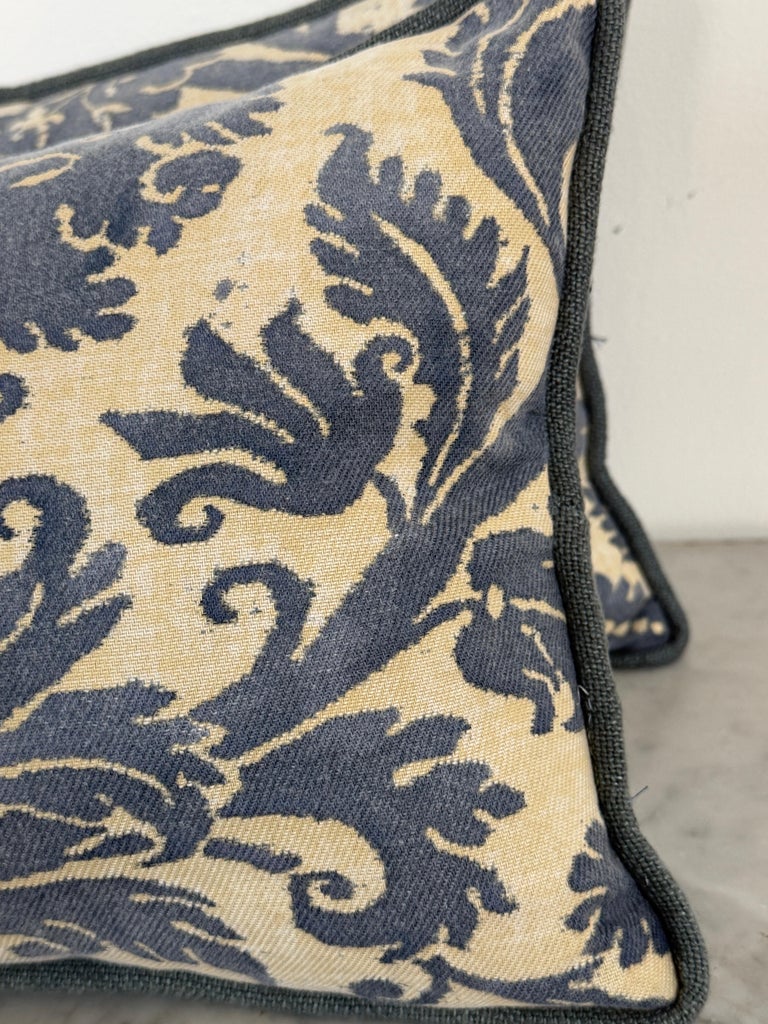 Custom Fortuny Lumbar Pillows by Melissa Levinson, Linen &amp; Cotton, USA