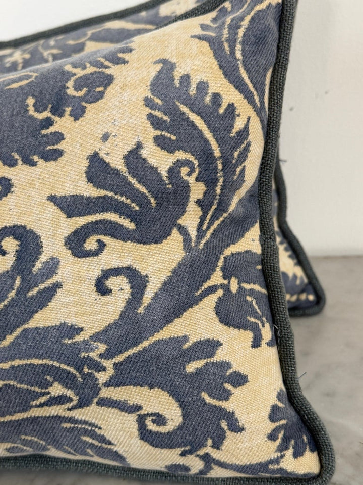 Custom Fortuny Lumbar Pillows by Melissa Levinson, Linen &amp; Cotton, USA