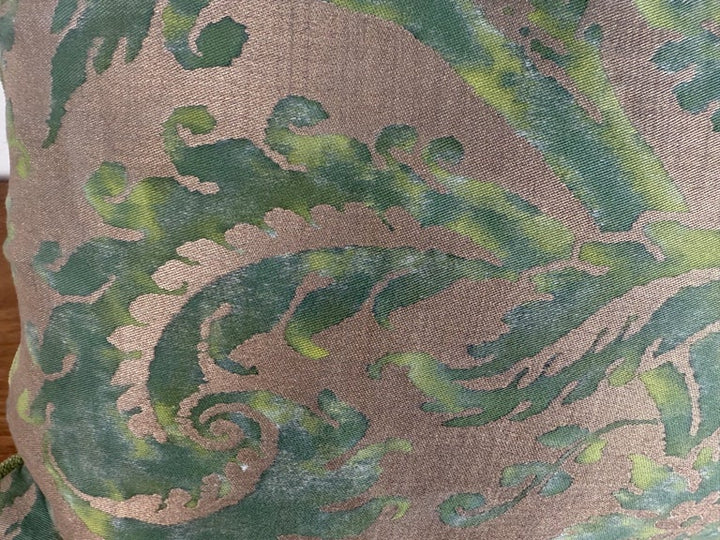 Pair of Authentic Fortuny “Caravaggio” Pattern Pillows