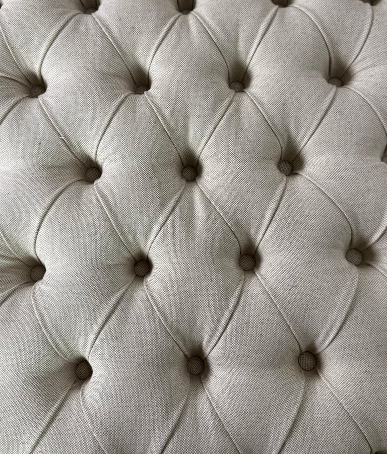 French Louis XV Style Tufted Chaise Lounge