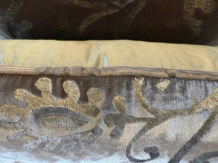 Pair of Custom Nomi Stenciled Pillows